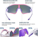 DUCO Kids Sunglasses Youth Baseball Sun Glasses Lightweight TR90 Frame UV400 Sports Cycling Shades for Boys Girls DK268