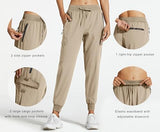 Libin Women's Cargo Joggers Lightweight Quick Dry Hiking Pants Athletic Lounge Casual Travel Petite/Regular/Tall