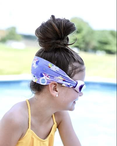 Splash Place SWIM GOGGLES with Fabric Strap - Adult & Kids Swim Goggles - PINKS & PURPLES