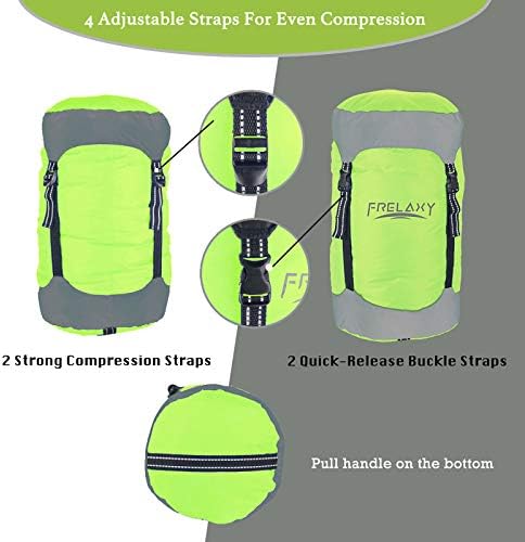 Frelaxy Compression Sack, 40% More Storage! 11L/18L/30L/45L/52L Compression Stuff Sack, Water-Resistant & Ultralight Sleeping Bag Stuff Sack - Space Saving Gear for Camping, Hiking