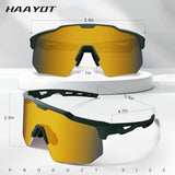 HAAYOT Polarized Sports Sunglasses for Men Women Youth Baseball Cycling Running Softball Biking Glasses 5 Lenses