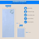 Shandali GoSweat Non-Slip Hot Yoga Towel with Super-Absorbent Soft Suede Microfiber in Many Colors, for Bikram Pilates and Yoga Mats.