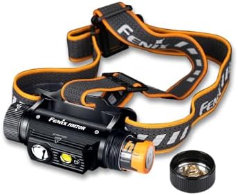 Fenix HM70R Headlamp, 1600 Lumen USB-C Rechargeable with White, High CRI and Red Beams and Lumentac Organizer