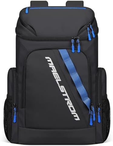 Maelstrom Backpack Cooler,36 Can Cooler Backpack,Soft Cooler Bag Insulated Leakproof,Lightweight Ice Chest Backpack,Travel Cooler Lunch Backpack for Camping,Hiking,Beach,Black