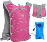 Small Water Backpack, Festival Hydration Vest, Hydro Pack with 2L Water Bladder, Lightweight Hydropack Running Water Vest for Women Men Runners Hiking Camping Biking Climbing