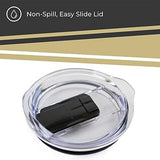 Campus Colors NCAA Stainless Steel Tumbler perfect for Gameday - 18 oz - Double Walled - Keeps Drinks Perfectly Insulated (Colorado Buffaloes - Black)