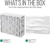 20x25x4 Furnace Filters, FC100A1037 Filter Replacement, Merv 11 Filter Media with Homequip Disposal Bag (2 Pack)