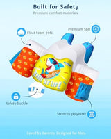 Toddler Swim Vest for 1-3-5,6,7,8,9 Years Old, Puddle Pool Floats Kids Jumper 20-30-50-60-70 Pounds, Swimming Arm Floaties with Shoulder Harness Arm Wings for Swimmies, Toddlers, Boys, Girls