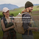 Teton Oasis Hydration Backpack – Lightweight Water Pack with Bladder for Hiking, Running, Cycling, Biking – 18L/22L Sizes – Sewn-in Rain Cover – Fits Men and Women