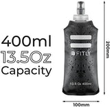 Soft Flask - Shrink As You Drink Soft Water Bottle for Hydration Pack - Folding Water Bottle Ideal for Running, Hiking, Cycling, Climbing & Rigorous Activity