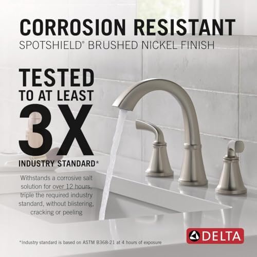 Delta 35864LF-SP Geist Bathroom Faucet, SpotShield Brushed Nickel