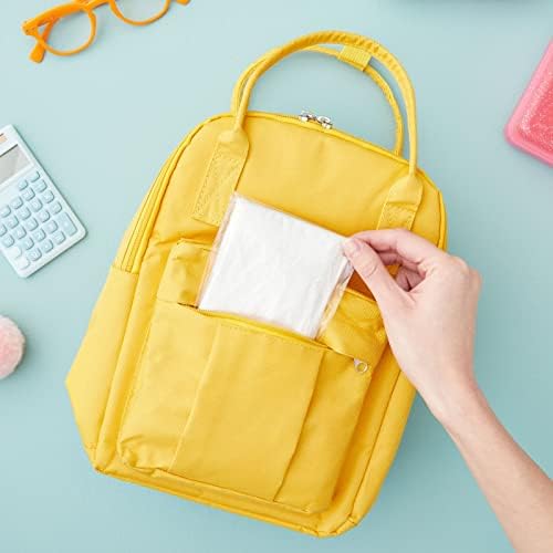 BLUE PANDA 20-Pack Disposable Rain Ponchos with Hood for Kids, Lightweight Emergency Plastic Poncho for Boys & Girls, Ideal for Outdoor Events, Travel, Camping, Hiking, and Festivals, White