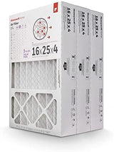 16x25x4 MERV 8, AC Furnace Air Filter, 3 PACK (CF408F1625-3PKAM) (Actual Dimensions: 15.63 x 24.75 x 4.38 in.)