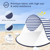 ISILER Pop Up Beach Tent, Portable Outdoor Shade, UPF 50+ Baby Shelter, Easy Setup Windproof Waterproof Canopy