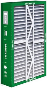 Filterbuy 17.5x27x5 Air Filter MERV 8 Dust Defense (2-Pack), Pleated HVAC AC Furnace Air Filters Replacement for Trane Perfect Fit & American Standard (Actual Size: 17.13 x 26.13 x 4.97 Inches)