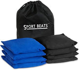 SPORT BEATS Cornhole Bags Set of 8 Regulation Weight & Size Corn Hole Bags Bean Bags for Cornhole Game Includes Carry Case