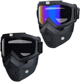 Paintball Mask Anti Fog,Tactical Full Face Mask Ski Mask Goggles Detachable Adjustable,Motorcycle Riding Face Protection