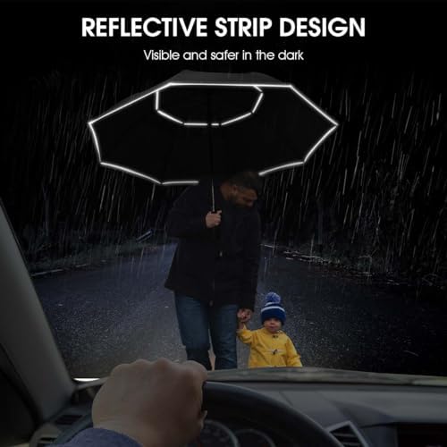 G4Free 47/54/62/68 Inch Automatic Open Golf Umbrella Oversize Extra Large Double Canopy Vented Windproof Waterproof Stick Umbrellas