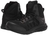 KEEN Utility Men’s Vista Energy Mid Sneakers Composite Toe Work Shoes Construction Shoes, Black/Raven, 7 D (Medium) US