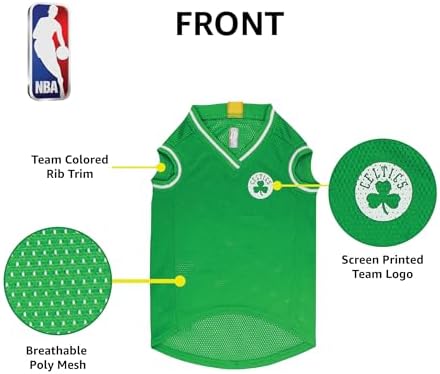 Pets First NBA BOSTON CELTICS DOG Jersey, Medium - Tank Top Basketball Pet Jersey