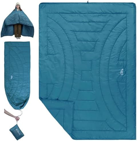 iClimb 3M Thinsulate Insulation Warm Camping Blanket Ultralight Compact (Blue)