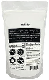 ALLULOSE - Natural Sweetener, Sugar Substitute, Crystalline Allulose, 3lb stand-up pouch - All-u-Lose