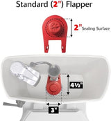 Korky Standard 2-inch Complete Toilet Repair Kit, Fixes: Running, Noisy, No/Slow Refill, and No/Weak Flush Toilets, Easy to Install, 4010MP