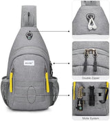 G4Free Sling Bag RFID Blocking Crossbody Backpack Travel Chest Bag Hiking Daypack for Women Men Outdoor Sports