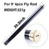 Maxcatch Carbon Fiber Fly Fishing Rod Travel Tube(Case) with Aluminum Cap – fits Any 9ft/10ft 4pcs Fly Rod (Carbon Rod Tube, 30.3''(for 9ft 4pcs Fly Rod))