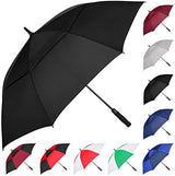 MRTLLOA 54/62/68/72 Inch Automatic Open Golf Umbrella, Extra Large Oversize Double Canopy Vented Windproof Waterproof Stick Umbrellas for Rain