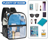 Oraben Clear Backpack for Stadium Events Stadium Backpack Waterproof 12x6x12 Clear Bag for Adult Concert Sport Work