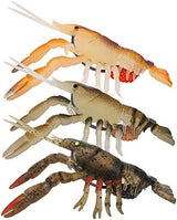 TRUSCEND Pre-rigged Fishing Jig Lures for Freshwater and Saltwater, Innovative Super Durable TPE Bass Lures, Lifelike Shrimp Crayfish Swimbait, Weedless Lure for Crappie Trout Walleye, Keep Separately