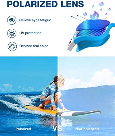 ZIONOR Kids Swim Goggles, G1 MINI UV Protection Anti-Fog Polarized Swimming Goggles for Age 6-14