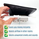 Powerful Magnetic Vent Covers (3-Pack) That Will Never Fall Off (Upgraded Design) - for Sealing Floor/Wall/Ceiling Registers of Width 5.25" to 6", Length 11.25" to 12" | Vent Not Included | White