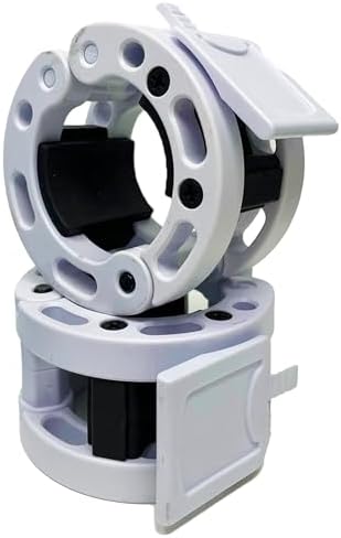 Clout Fitness Olympic Barbell Clamps Collars Quick Release Pair of Locking Weight Clips Fit 2 Inch Barbell for Weightlifting