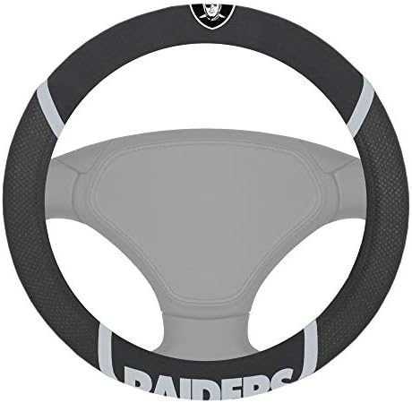 FANMATS NFL Unisex-Adult Embroidered Steering Wheel Cover