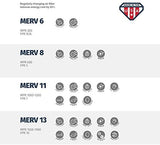 Aerostar 21x21x1 MERV 11 - 6 Count - Pleated HVAC, Furnace & Air Conditioner Filters - Removes Dust, Cold & Flu Germs, Lint, Mold, Pet Dander, Allergy-Causing Pollen, Smog & Smoke