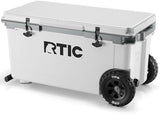 RTIC 72 Quart Ultra-Light Wheeled Cooler Hard Insulated Portable Ice Chest Box for Beach, Drink, Beverage, Camping, Picnic, Fishing, Boat, Barbecue, 30% Lighter Than Rotomolded Coolers