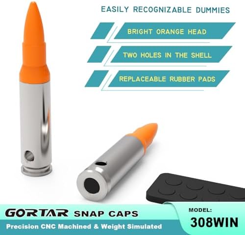 Snap Caps Training Dummy Rounds Practice Safe Loading Firing Close to Real Weight