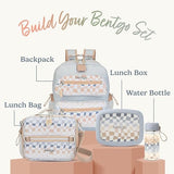 Bentgo Kids Water Bottle (Whimsy & Wonder Collection) - Leak-Proof Durable Tritan 15 oz. Cup for Kids/Toddlers 3+; Flip-Up Safe-Sip Straw for School, Sports, Daycare, Camp & More (Checker Gradient)