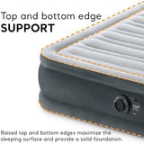 Intex Mid-Rise Air Mattress Bed with Built-in Pump, Dura-Beam Deluxe Comfort Plush, Full - Portable Luxury Travel Airbed for Adults, Camping, Guests