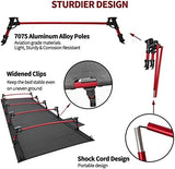Sutekus Portable Camping Cot Sleeping Cot Ultralight Backpacking Cot Bed for Outdoor Hiking Travel Beach Mountaineering (Black)