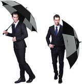 G4Free 47/54/62/68 Inch Automatic Open Golf Umbrella Oversize Extra Large Double Canopy Vented Windproof Waterproof Stick Umbrellas