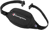 Champion Waist Pack, Black/White Logo, One Size
