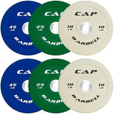 CAP Barbell 2-Inch Olympic Bumper Plate Weight Set | 100-370 lbs | Multiple Options