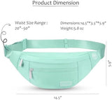 MAXTOP Large Crossbody Fanny Pack with 4-Zipper Pockets,Gifts for Enjoy Sports Festival Workout Traveling Running Casual Hands-Free Wallets Waist Pack Phone Bag Carrying All Phones