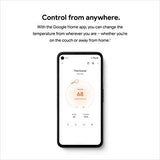 Google Nest Thermostat - Smart Thermostat for Home - Programmable Wifi Thermostat - Fog