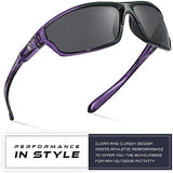 Nitrogen Polarized Wrap Around Sport Sunglasses for Men Women UV400 Protection Sun Glasses