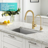 KRAUS Purita 100% Lead-Free Kitchen Water Filter Faucet in Brushed Brass, FF-100BB