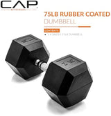 CAP Barbell Coated Hex Dumbbell Weight | Multiple Options
